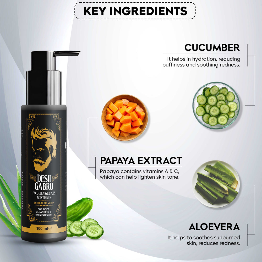 Desii Gabru Face Cleanser Plus Moisturizer