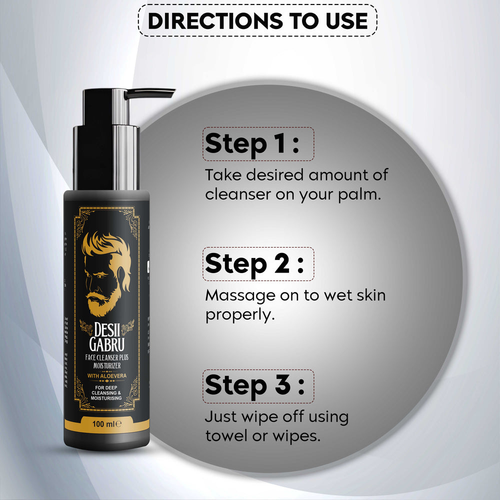 Desii Gabru Face Cleanser Plus Moisturizer
