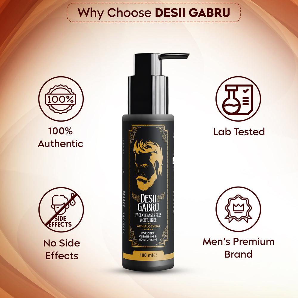 Desii Gabru Face Cleanser Plus Moisturizer